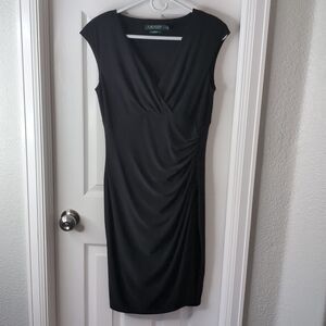 Lauren Ralph Lauren sleeveless black dress size 8